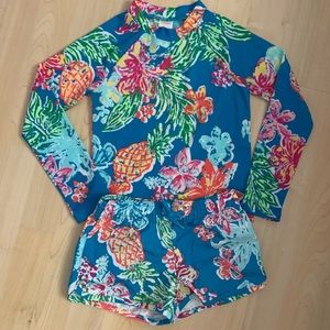 Gymboree Swim Set Floral New 5-6